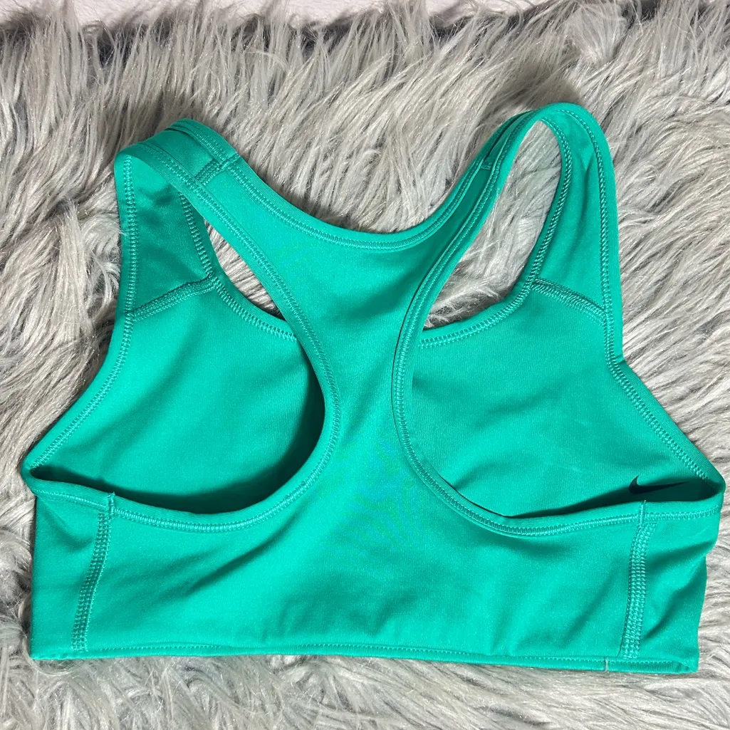 NIKE DRI FIT Swoosh Jade Sports Bra Green Size XS - Image 4