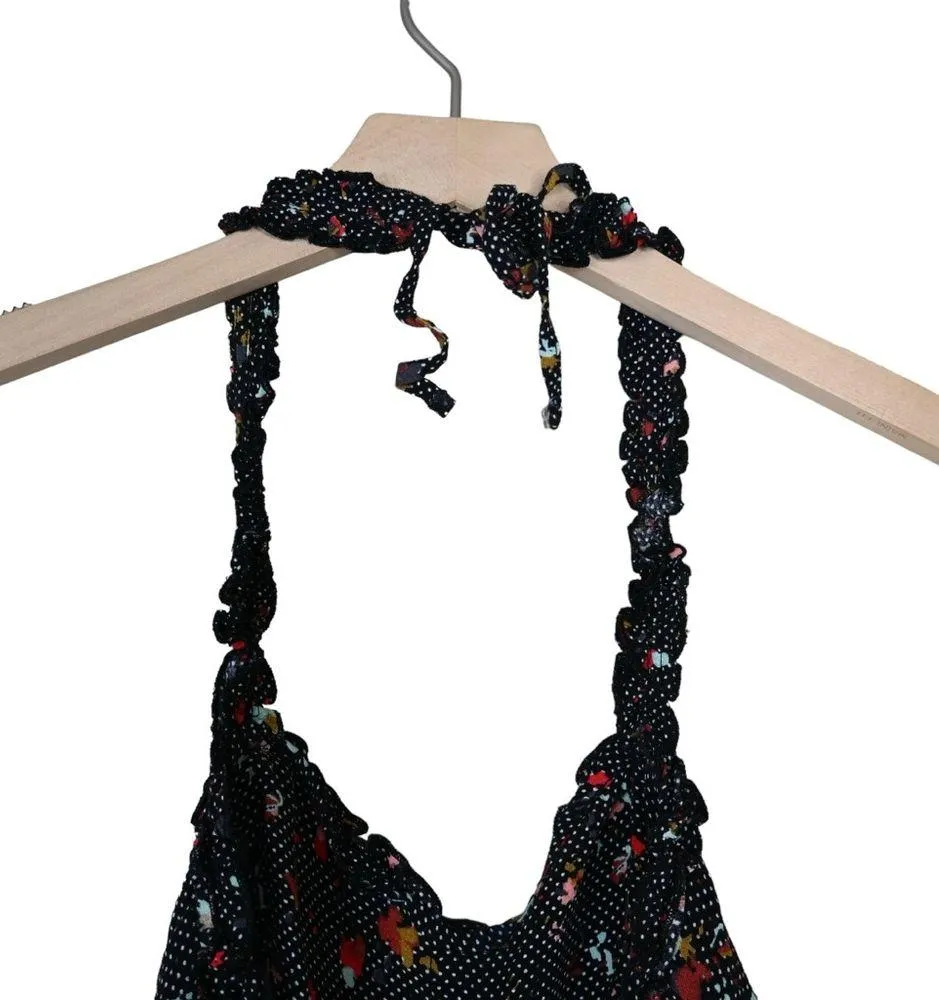 Free People Womens M Black Sun's Out Halter Crop Top - Image 7