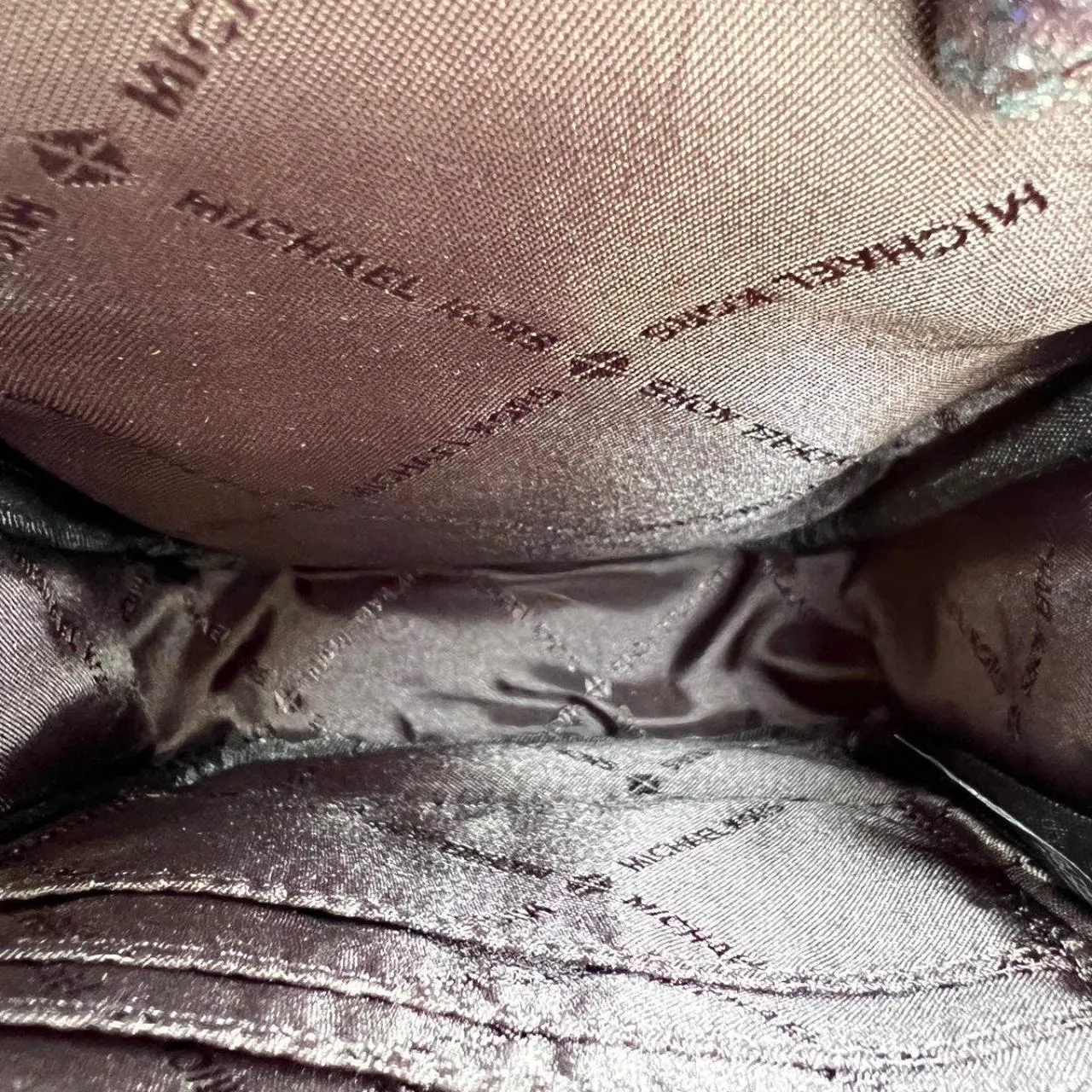 Michael Kors Black Multi Phone Crossbody Sloan SM Top Zip Front Pocket - Image 7