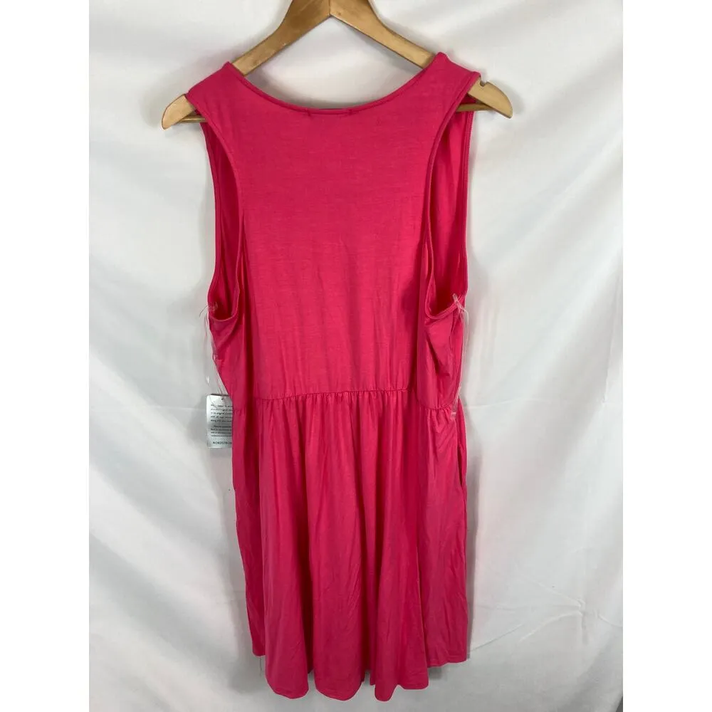NWT West Kei Hot Pink Sleeveless Dress size 1X - Image 5