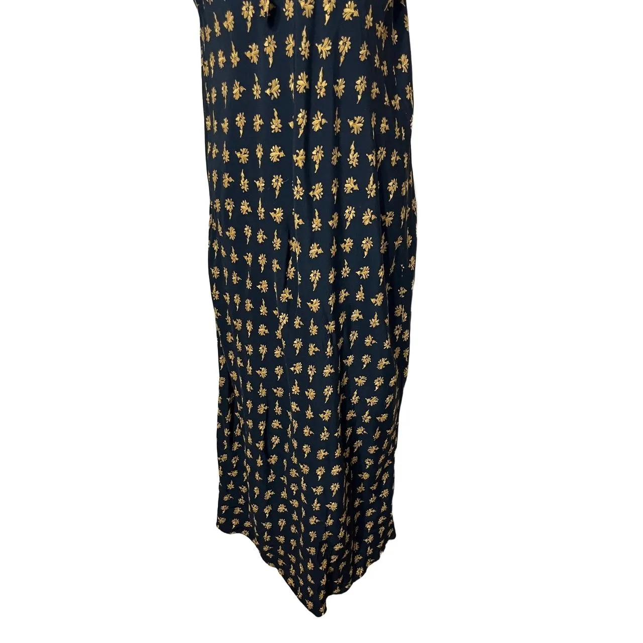 The Limited Dress Womens‎ Size 10 Black Floral Maxi Vintage Sleeveless VNeck - Image 3