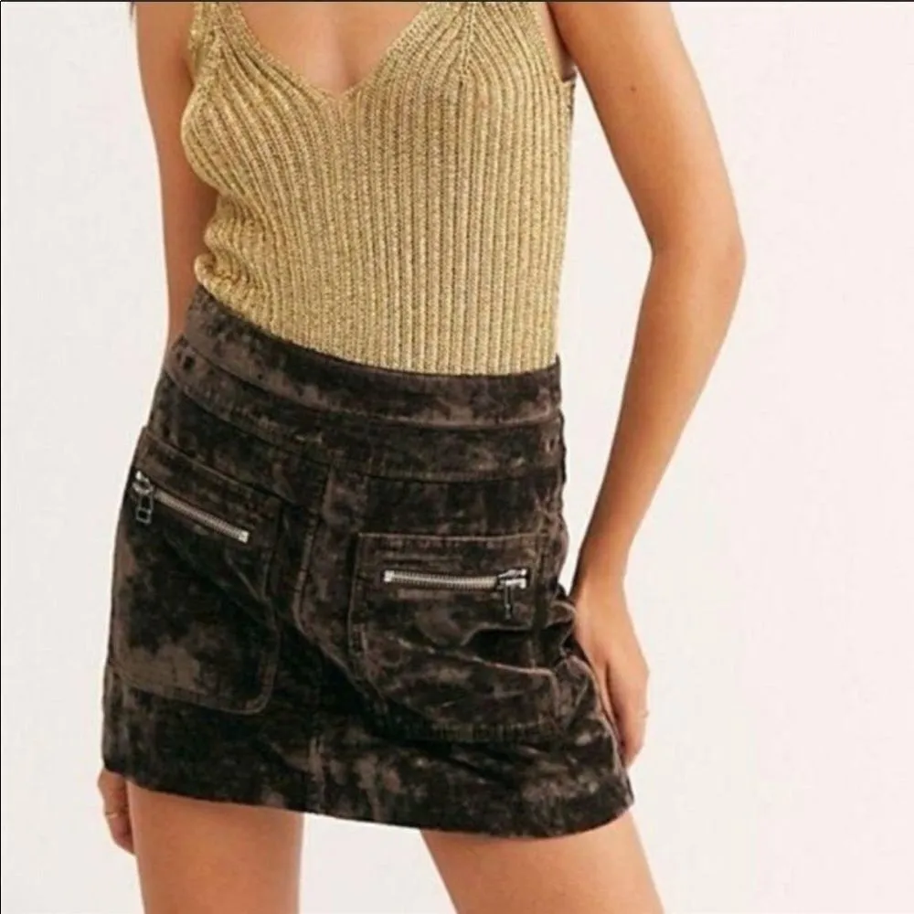 Free People Dust To Dust Velvet Skirt - Image 3