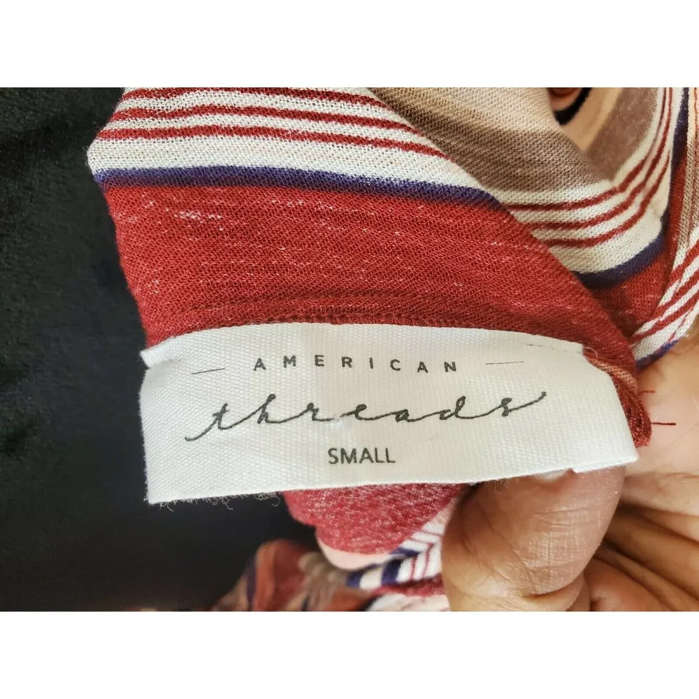 American Thread Women's Multicolor Rayon Sleeveless V - Image 9