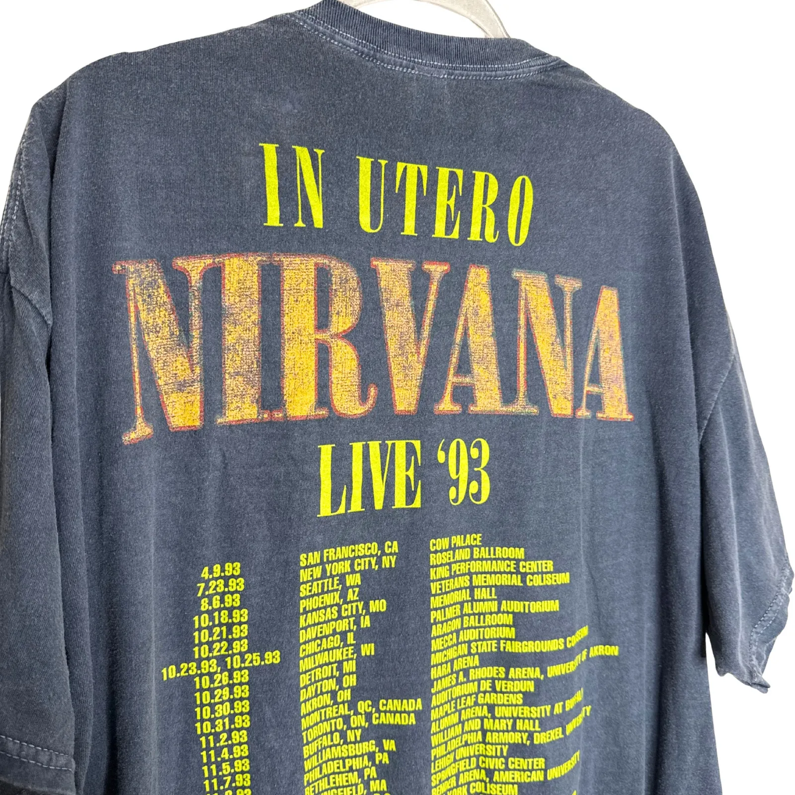 Nirvana Graphic Short Sleeve Band T-Shirt Size L/XL Grunge Y2K Oversized Tee - Image 5