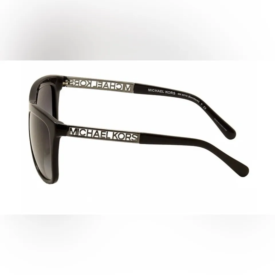 Michael Kors Black Benidorm Grey Gradient Sunglasses MK 6010 NEW - Image 4