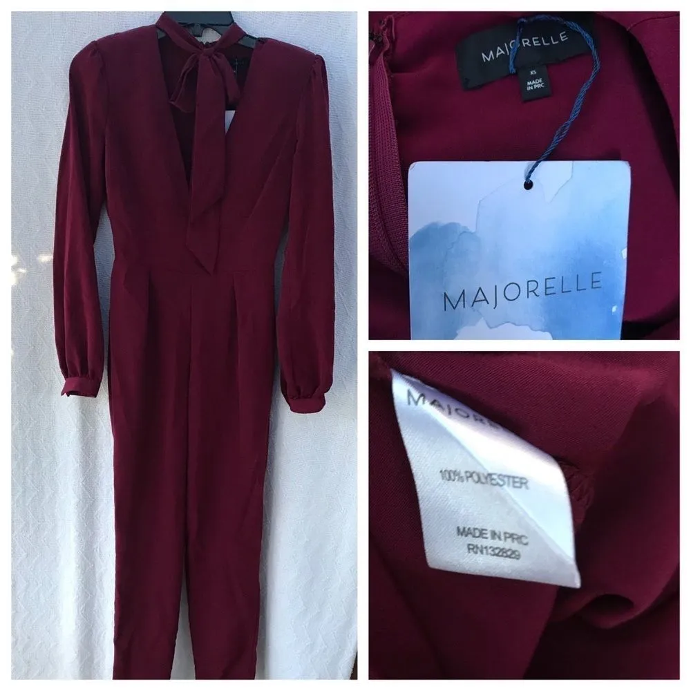 Majorelle Bella Jumpsuit‎ in Berry NWT - Image 5