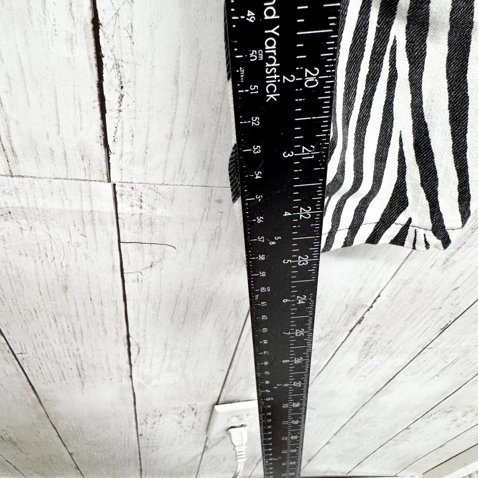 Frame Denim Pants Women Sz 26 Zebra Le High Straight Denim Jeans Pockets Animal - Image 6