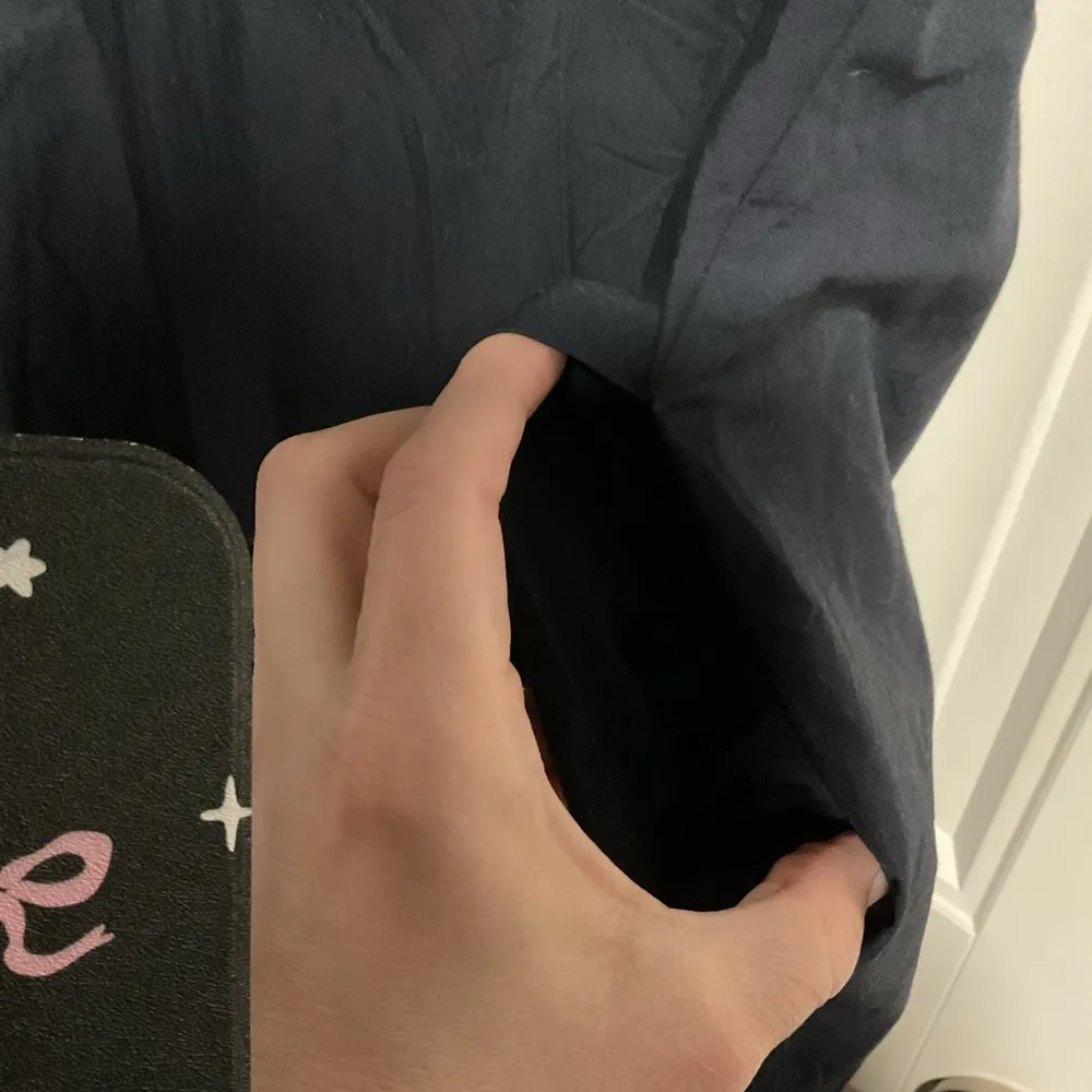 GAP Blue A-Line Crew Neck Midi Dress - Image 5