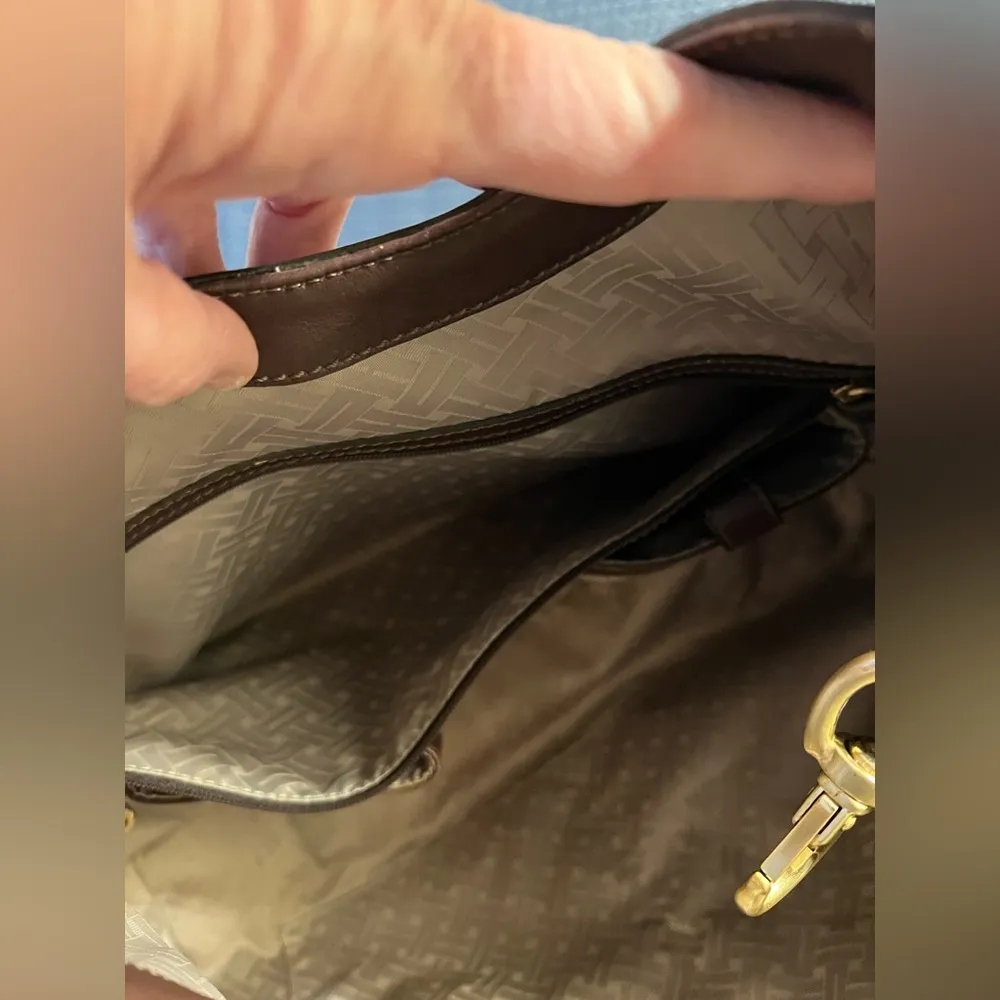 Cole Haan Genevieve Weave Brown Lg Triangle Handbag- bag sold out on website - Image 11