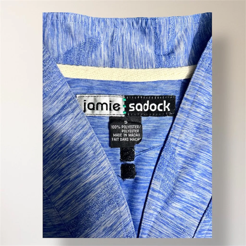 Jamie Sadock S Blue‎ Sleeveless V Neck Performance Golf Tennis Active Preppy Top Blue - Image 5