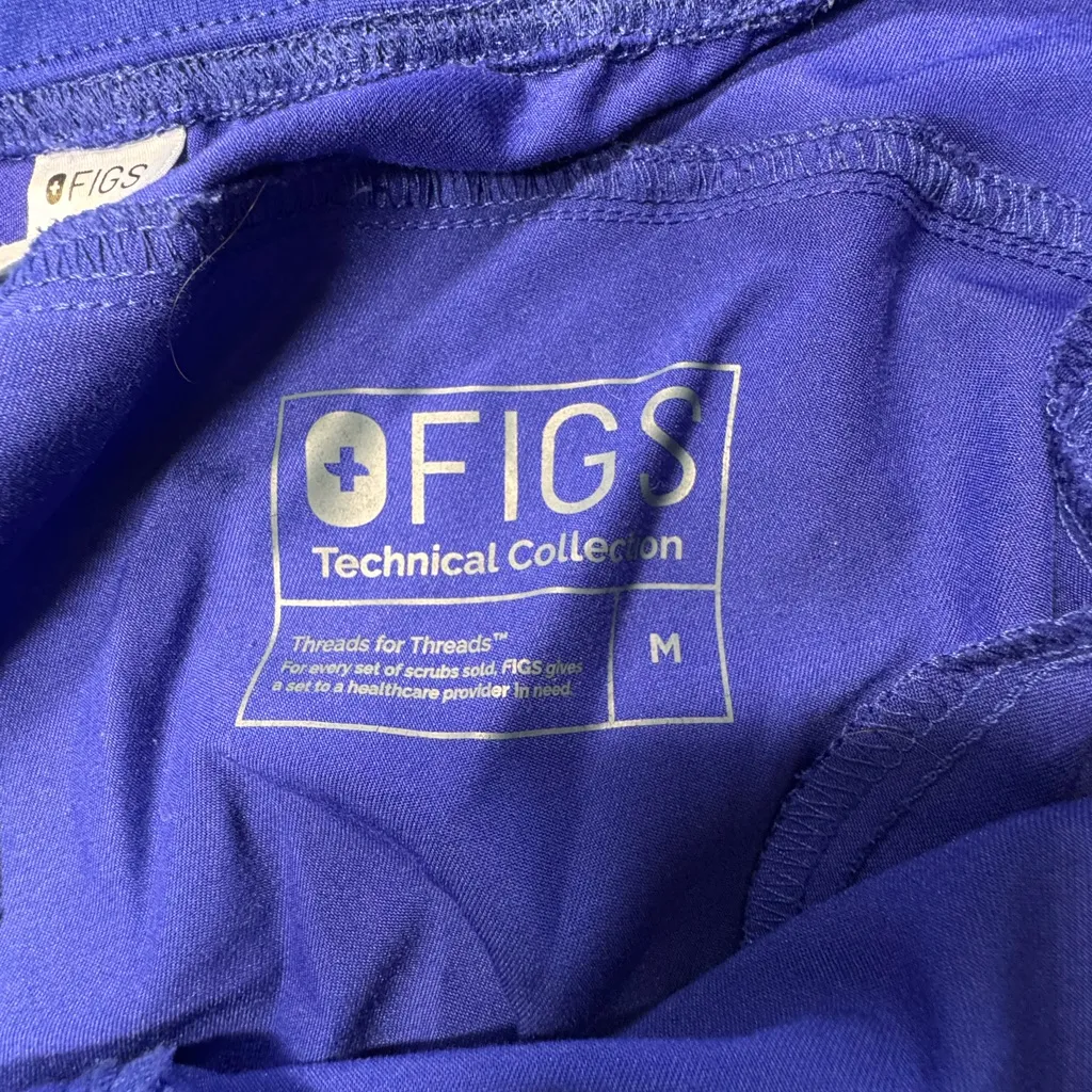 FIGS Technical Collection Royal Blue Scrub Pants - Size M - Image 3