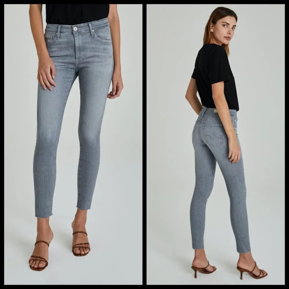 💕AG💕 The Farrah Skinny High-Rise Ankle Jeans ~ Gray Pearl 32 NWOT - Image 3