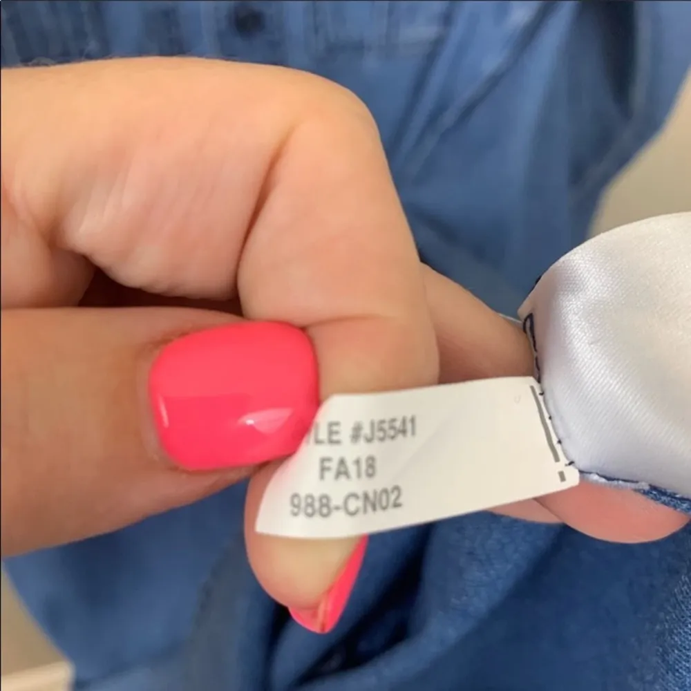 J Crew Chambray Utility Pocket Dress - Image 6