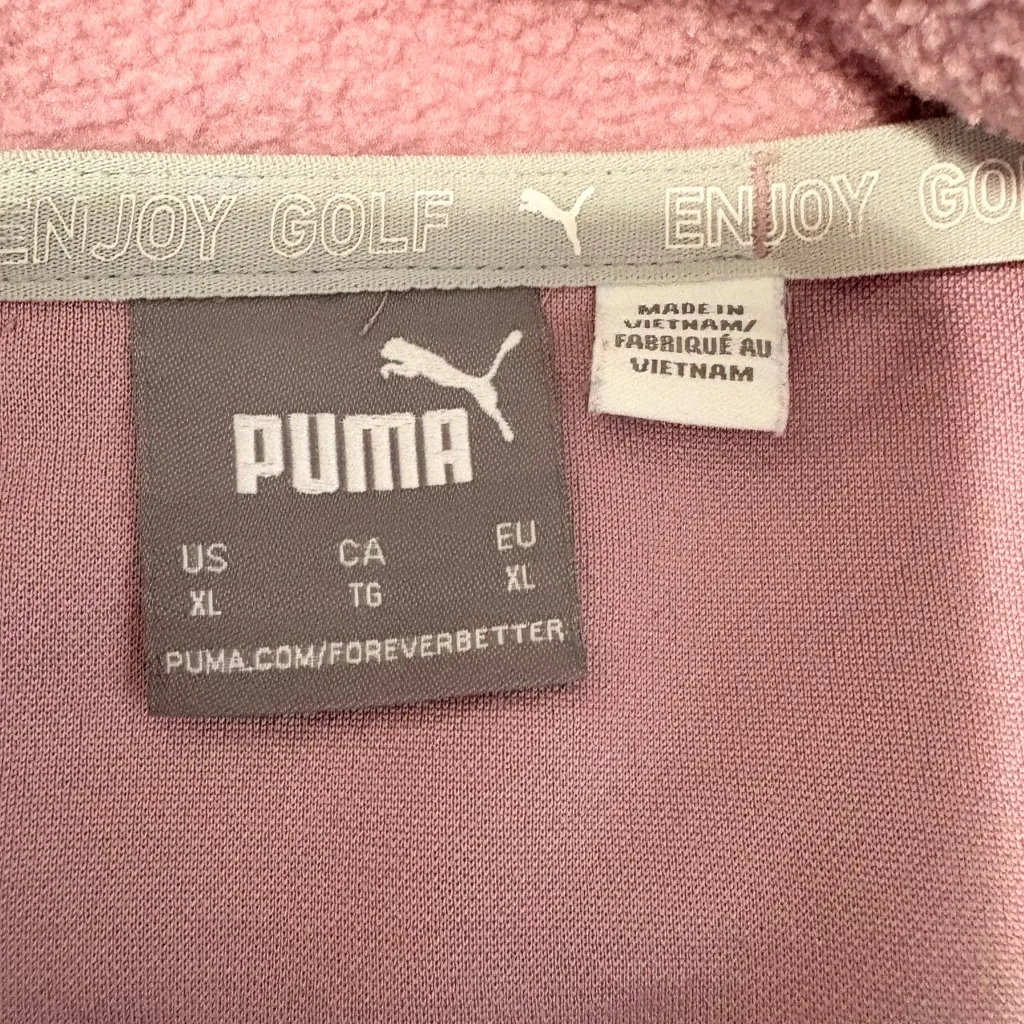 Puma Women's Pink Fleece Pullover - Image 9