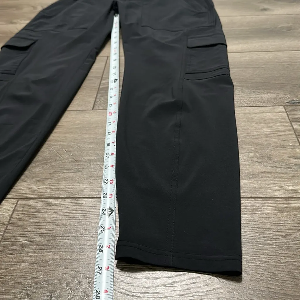Athleta Chelsea Cargo Mid Rise Black‎ Ankle Pants Size 4 - Image 13