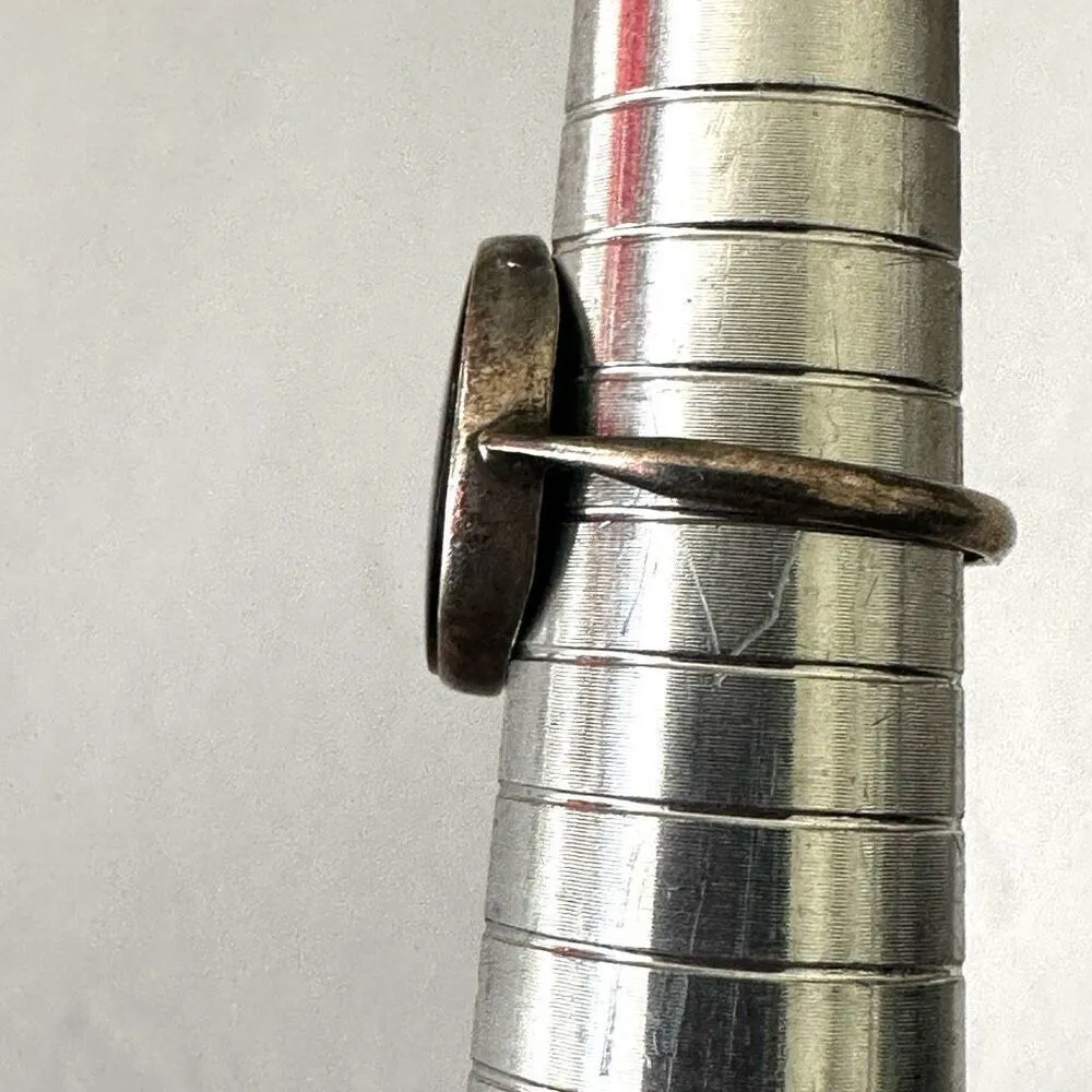 Vintage tigers eye sterling silver oval ring Brown - Image 9