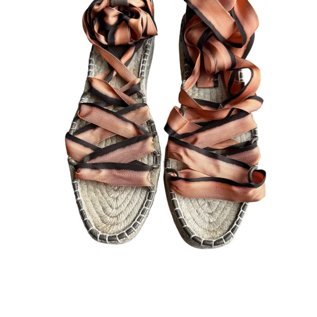 Ulla Johnson - Maya Ribbon Espadrille
Nasturtium Sandals Ankle Straps Sz 37 - Image 3