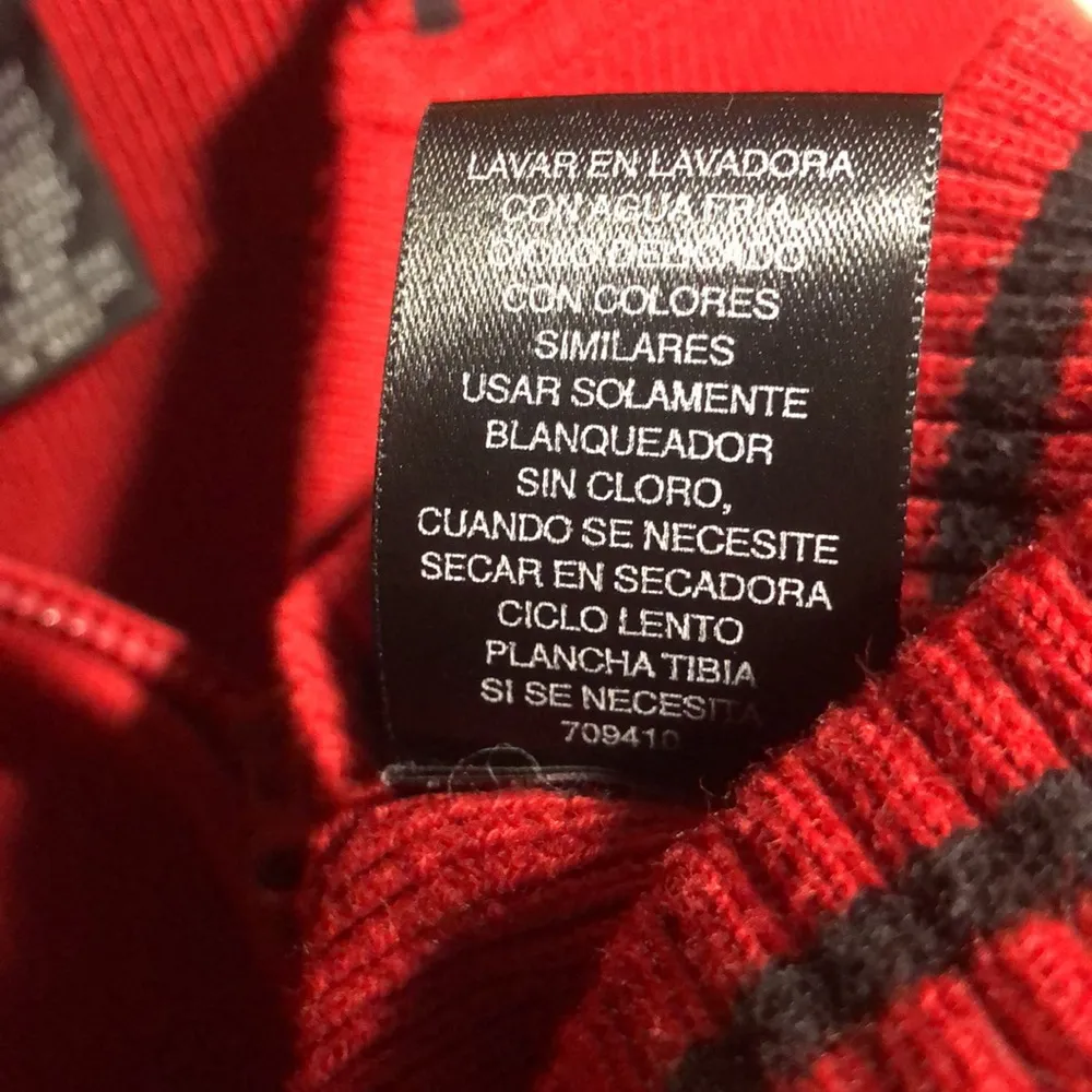 Vintage SJB Active by St Johns Bay Red Black Full Zip Cardigan Hooded Sweater M Size M - Image 10