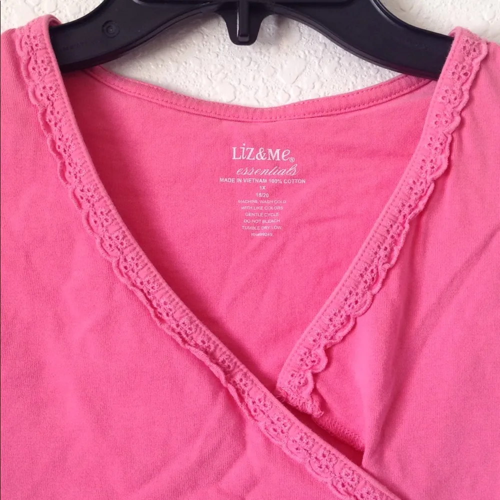 FINAL MARKDOWN Ladies' Liz & Me Essentials Top (1X) Pink - Image 2