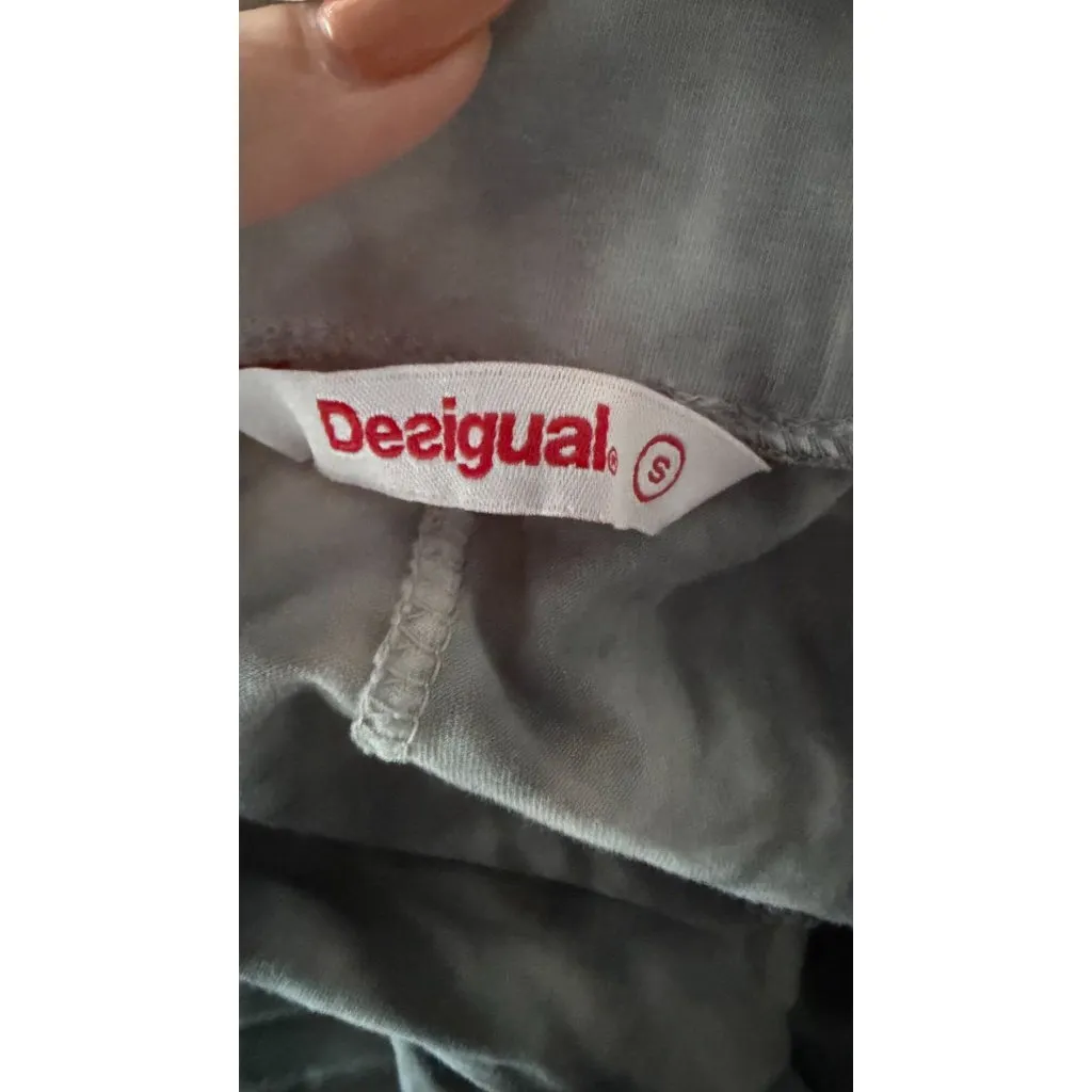 DESIGUAL Tie Dye Gray Patterned Tights Leggings Size Small - Image 5
