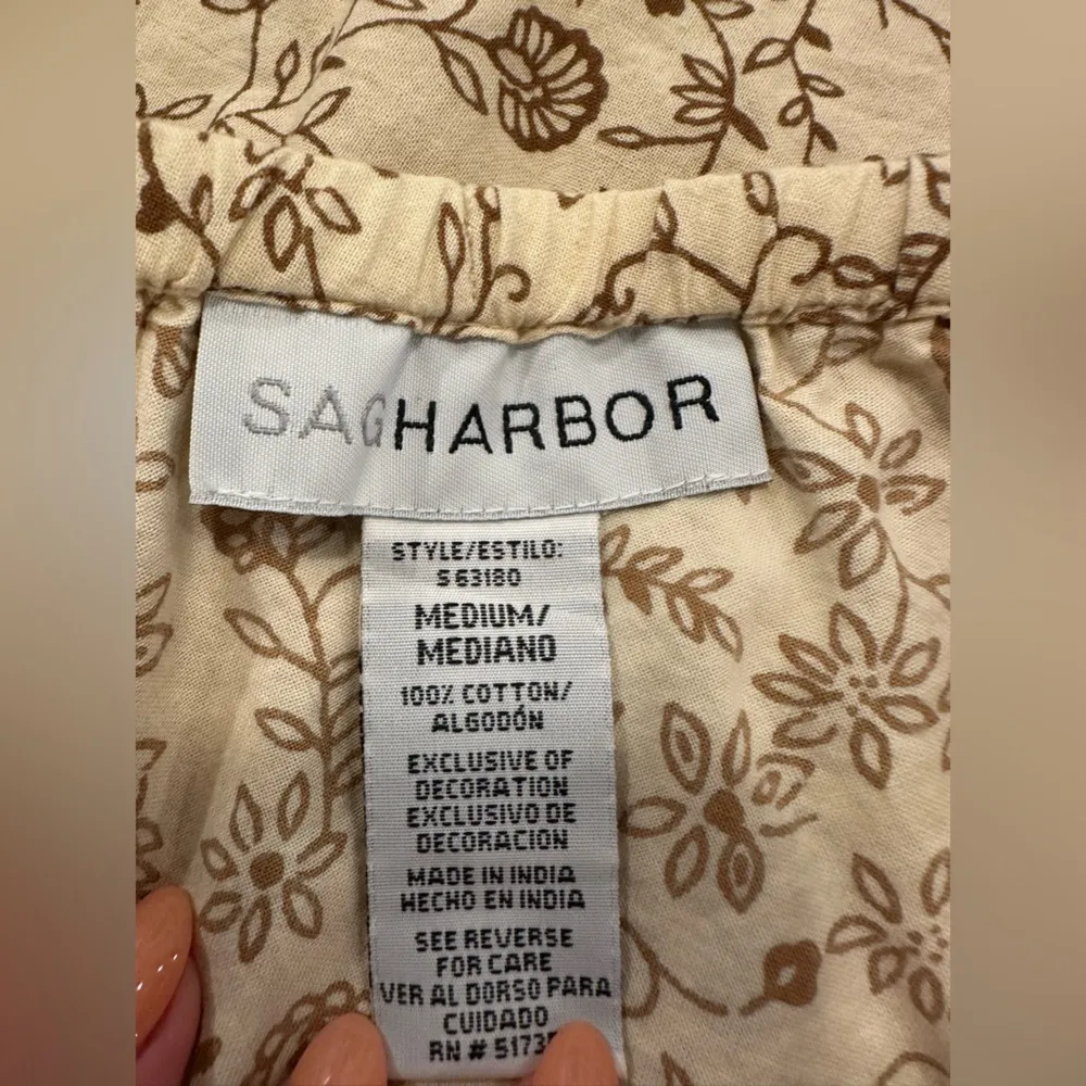 EUC SAGHARBOR Brown Tan Sequined Maxi Boho Festival Skirt Size M - Image 4