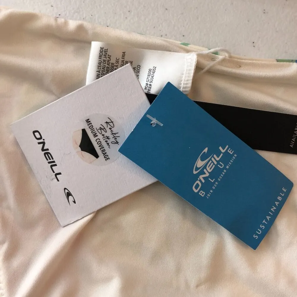 O'Neill Juniors Villa Floral Rockley Medium-Coverage Bikini Bottom White XL - Image 7