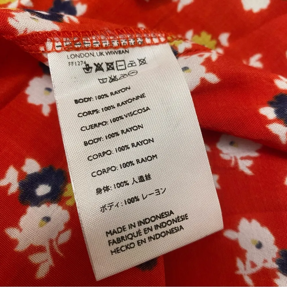 Celeste wrap Skirt jasmine Floral red - Image 8