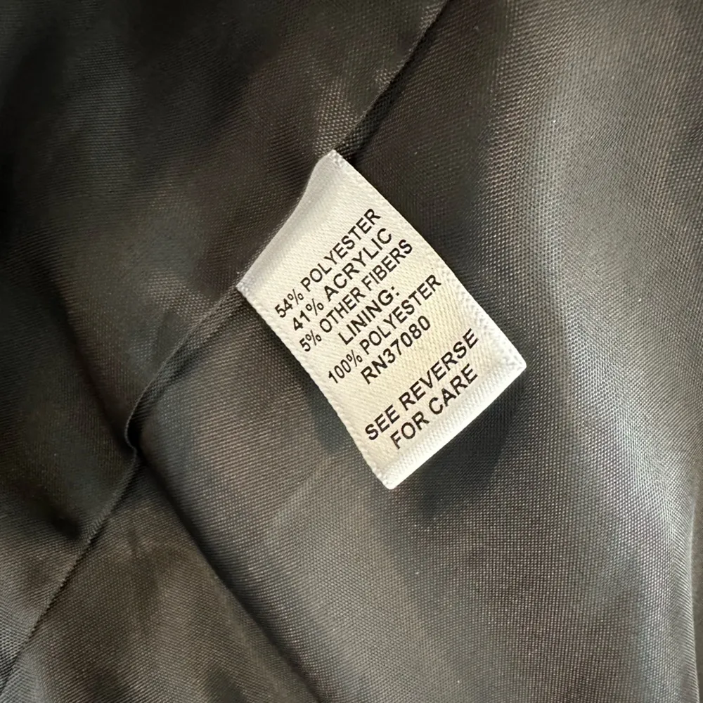 Cato Women's Black Tweed Jacket Open Front Size M - Image 14