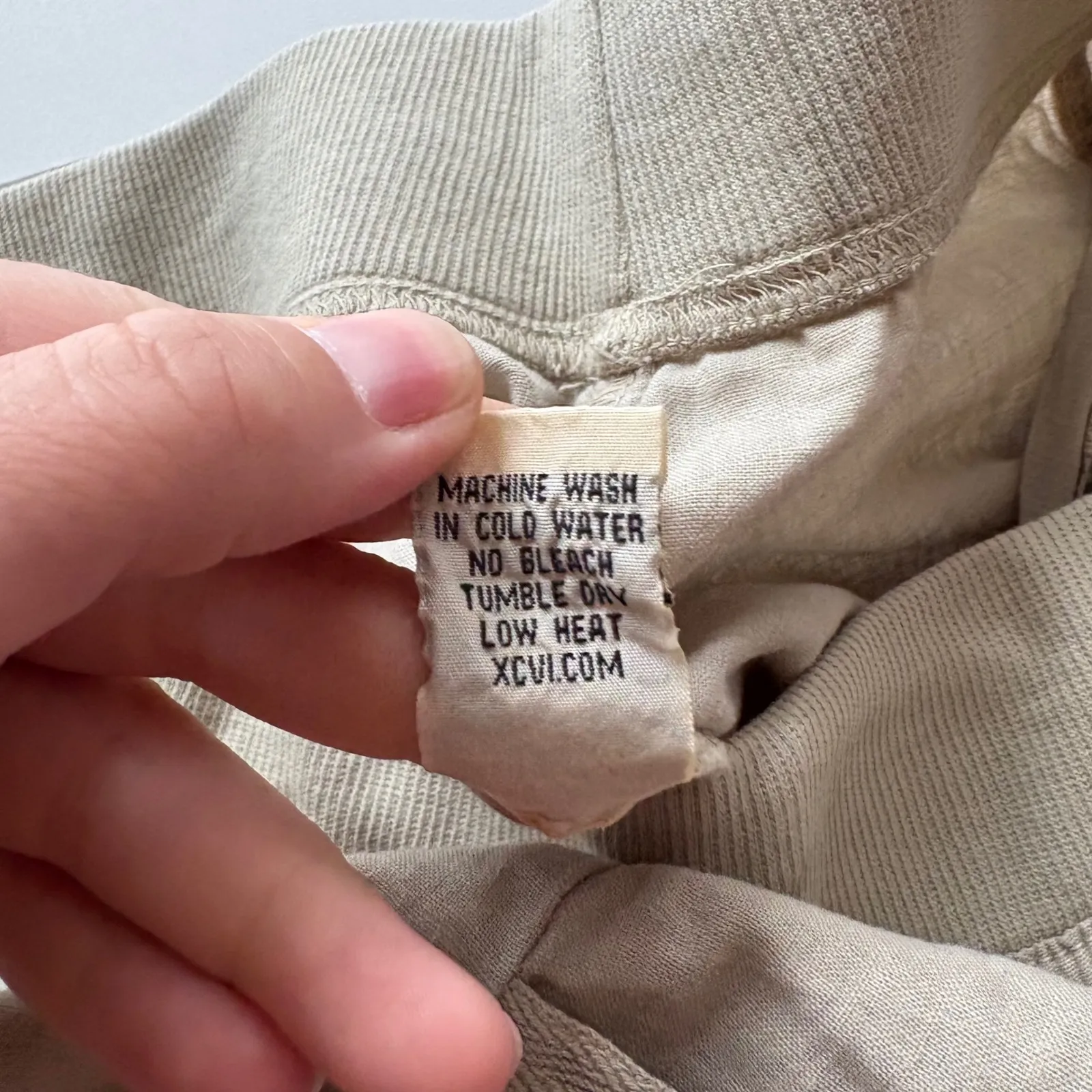 Wearables Beige Linen Blend Capri Pants‎ Womens Large Cargo Drawstring Tan - Image 8