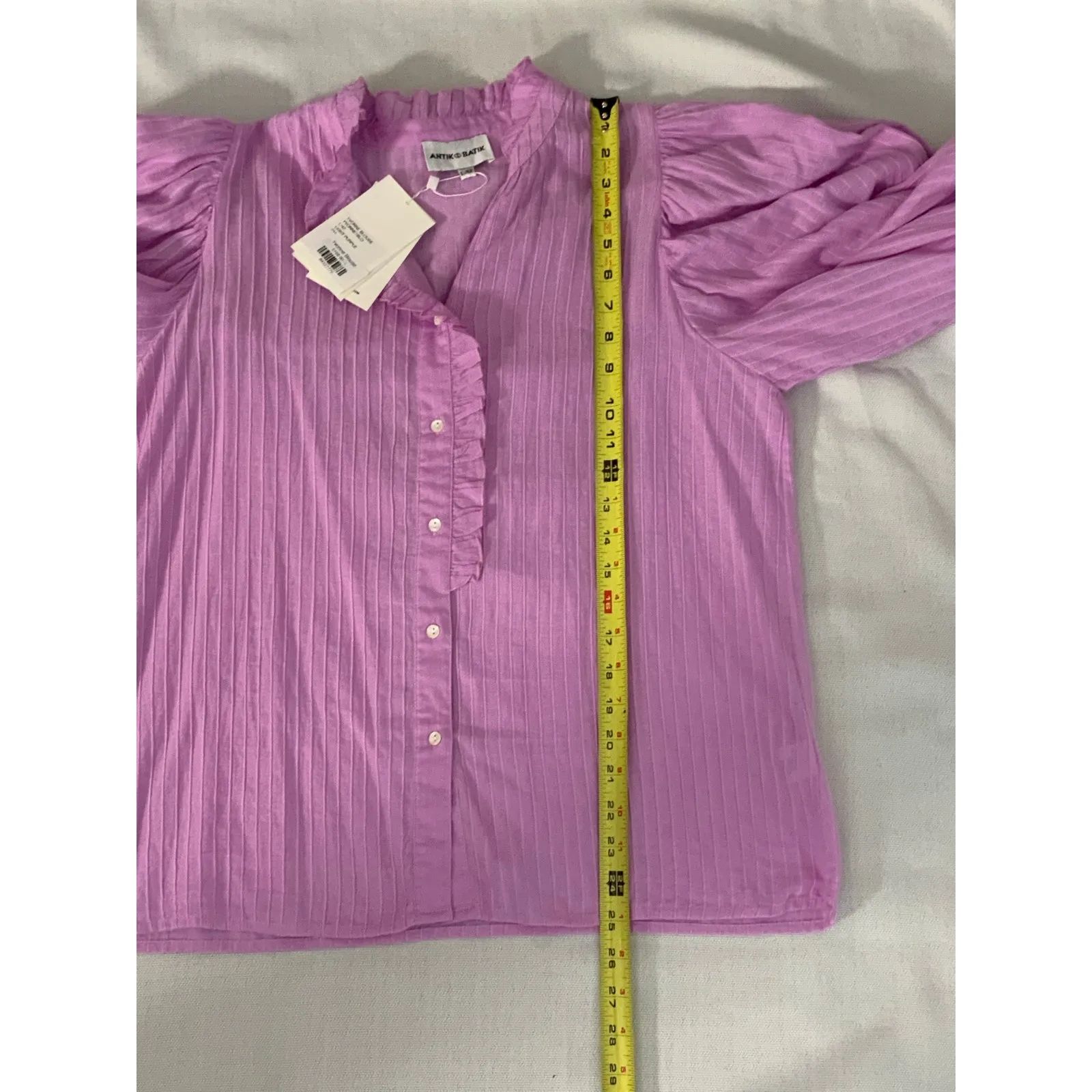 Antik Batik Yvonne‎ Blouse NWT size large Purple - Image 8