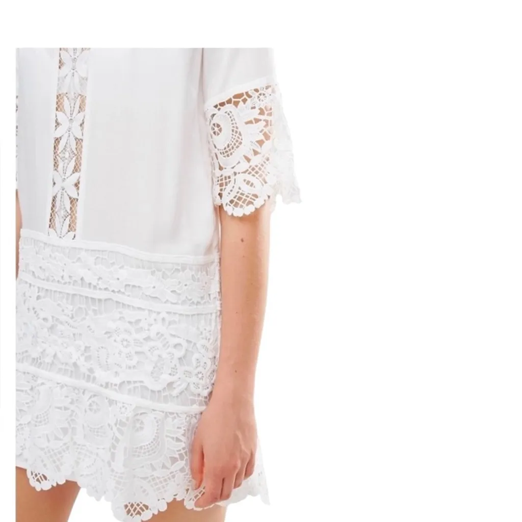 Endless Rose White Lace Insert Mini Dress - Image 2