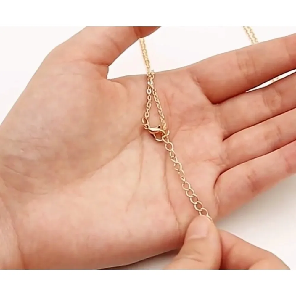 NEW Balance Bar Necklace‎ Gold Minimalist Pendant Delicate Chain Jewelry Gift - Image 7