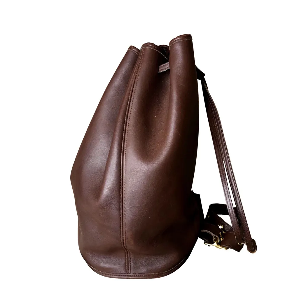 Vintage COACH Mahogany Glove Tanned Leather Sling Backpack Shoulder Bag 9929 - Image 4