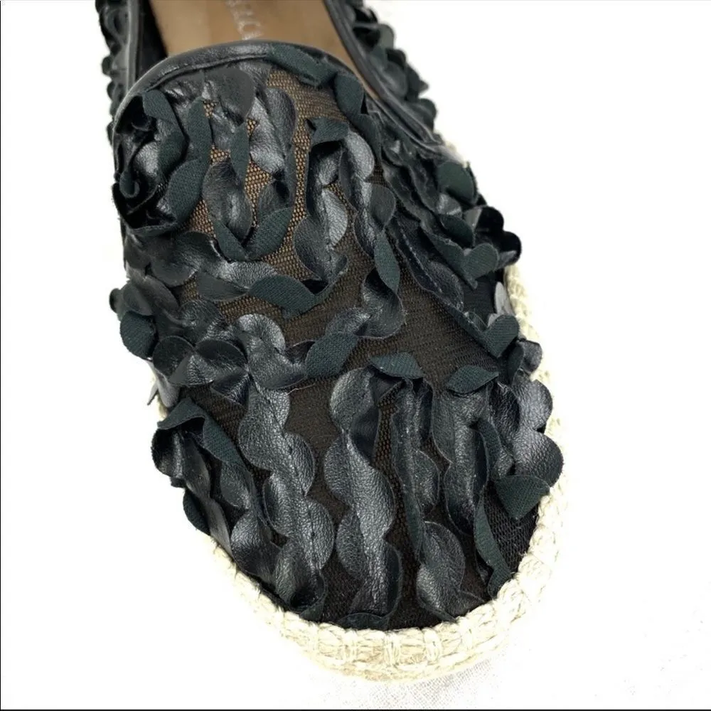 Aerosoles Let’s Drive Flutter Ruffle Espadrille Slip On Loafers Black 10.5 W‎ - Image 5