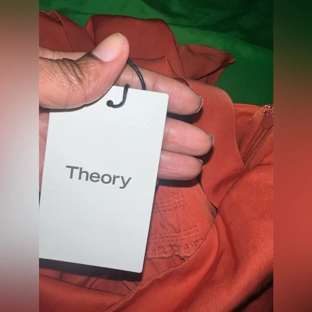 NWT Theory Elegant Orange Sleeveless Dress size 0 - Image 8