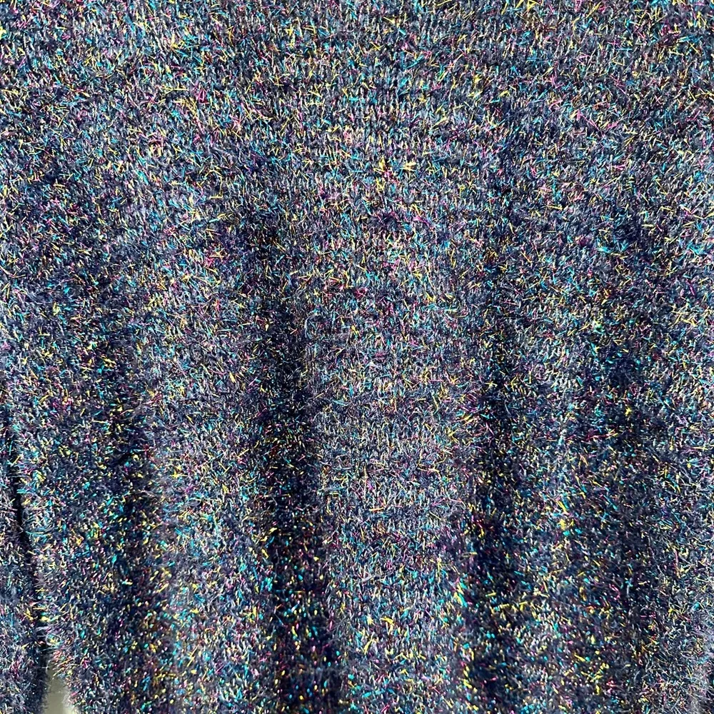 Lane Bryant navy blue sparkly metallic party sweater women’s size 18/20! - Image 4