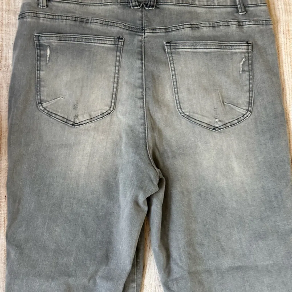 Democracy “Ab”Solution Size 16W Faded Gray Denim Straight Leg Pants - Image 12