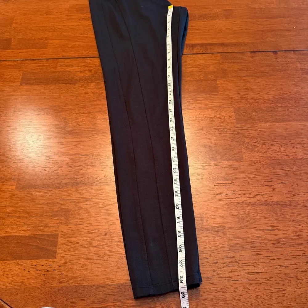 Democracy Glider Leggings Black Herringbone Size Large Pull On Pants Compression - Image 8