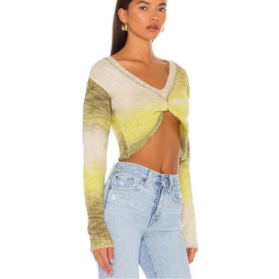 For Love & Lemons NWT  Celeste‎ Crop Sweater Sz Medium $113 - Image 4