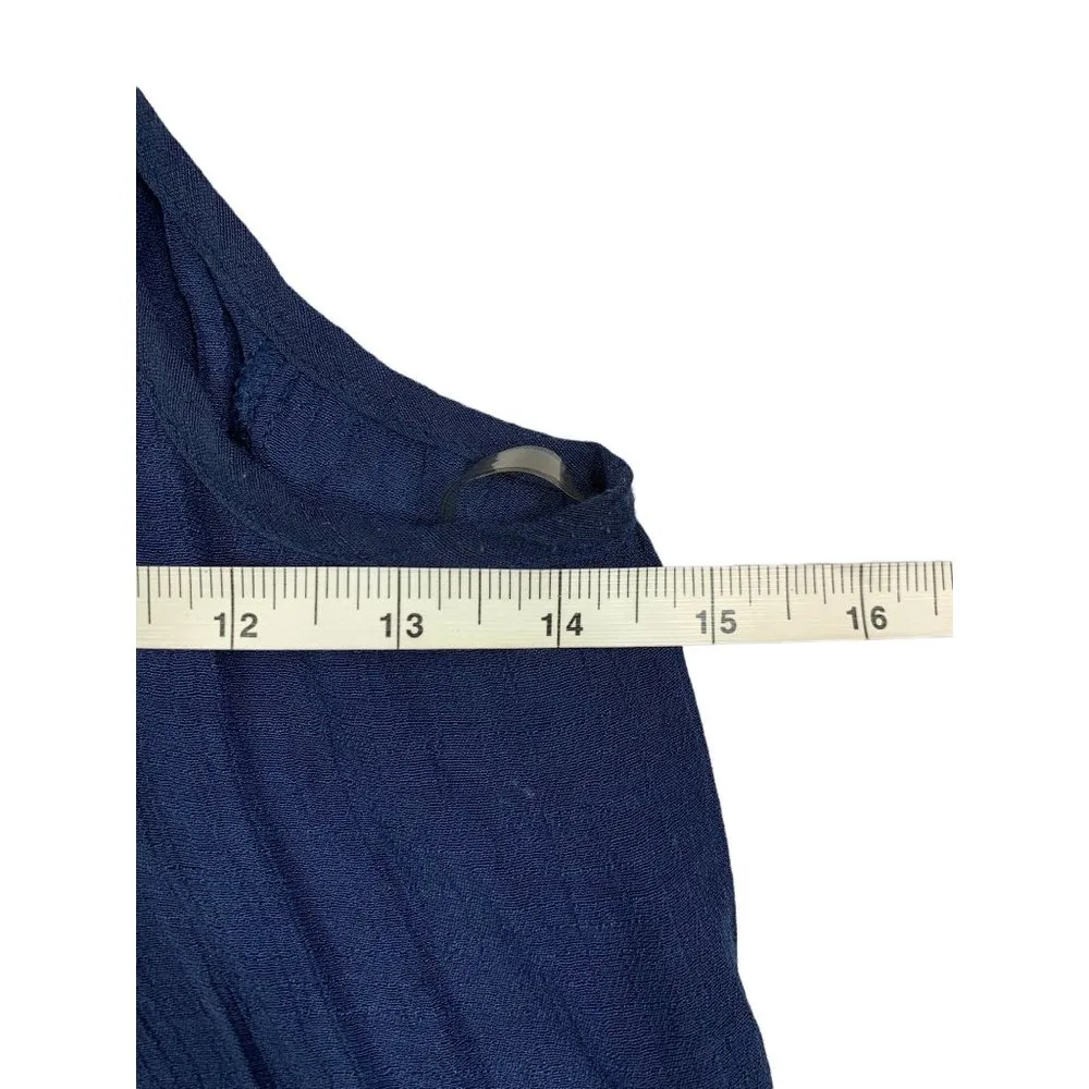 IZ Byer Women's Navy Blue Sleeveless Top - Image 5