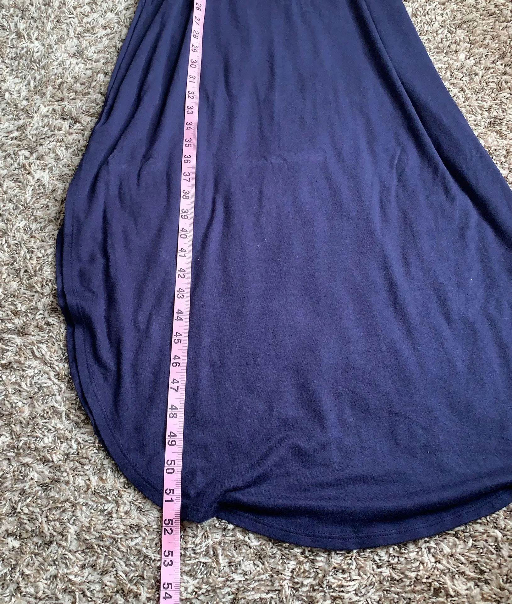 half sleeve Maxi dress with pockets navy blue Small - Image 9