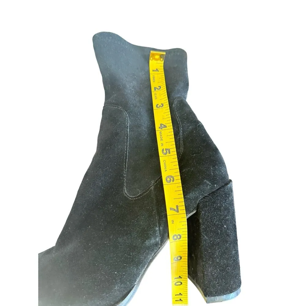 Chinese Laundry Womens Black Suede Ankle Boots SIZE 8 - Image 8