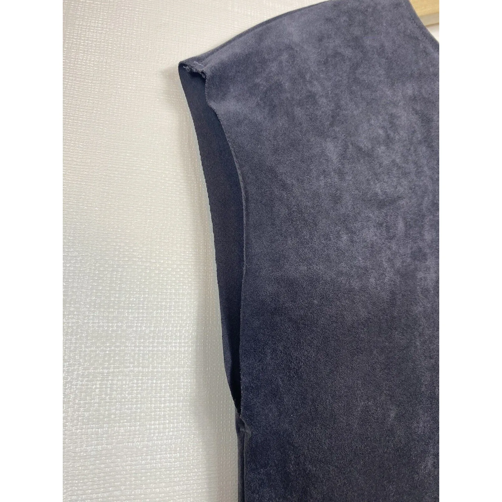 Aritzia Wilfred Free Nori Vegan Faux Suede Tunic Dress Sz Small Gray Minimalist‎ - Image 3