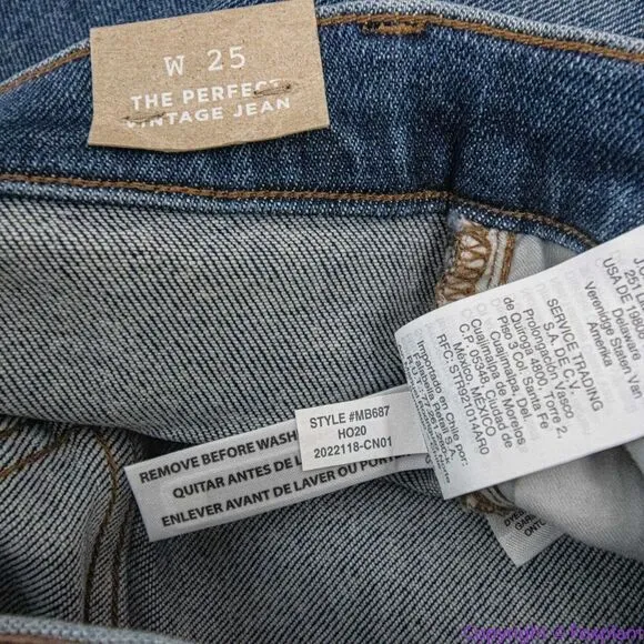 NEW Madewell The Perfect Vintage Jean in Maplewood‎ Wash, 25, MB687 - Image 17