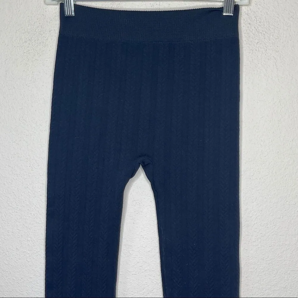 Nautica Thick Ribbed Tights Navy‎ - Image 2