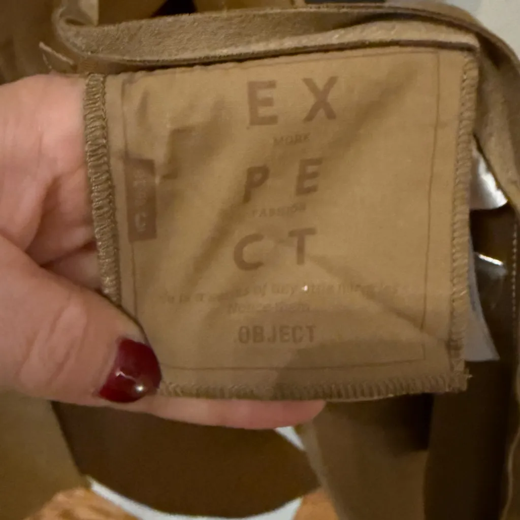 .Object Collector Item Faux Suede Coat Size EU 38/US 8 - Image 8