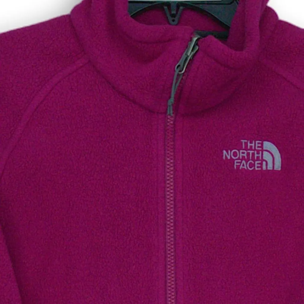 THE NORTH FACE Magenta Full Zip Jacket with Pockets Size Medium - Image 3