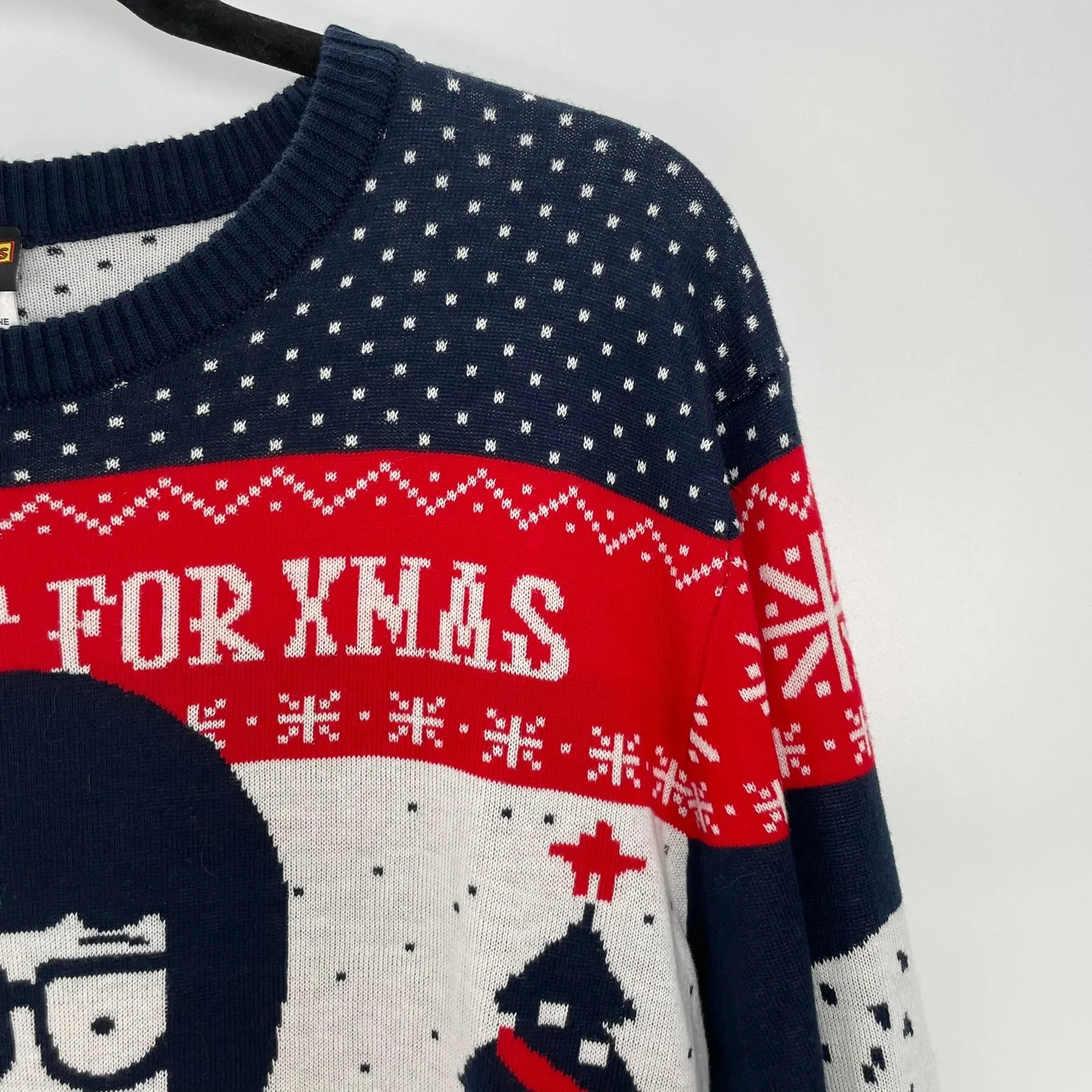 Bob's Burgers Women's Tina All I Want For Xmas Butts Ugly Christmas Sweater L Blue Size L - Image 9