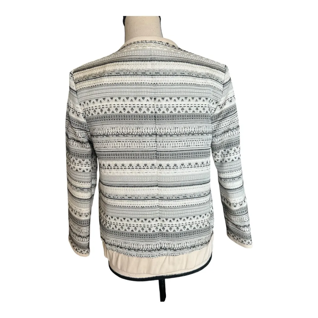 Parker  Tweed Zip Front Jacket Size M - Image 2