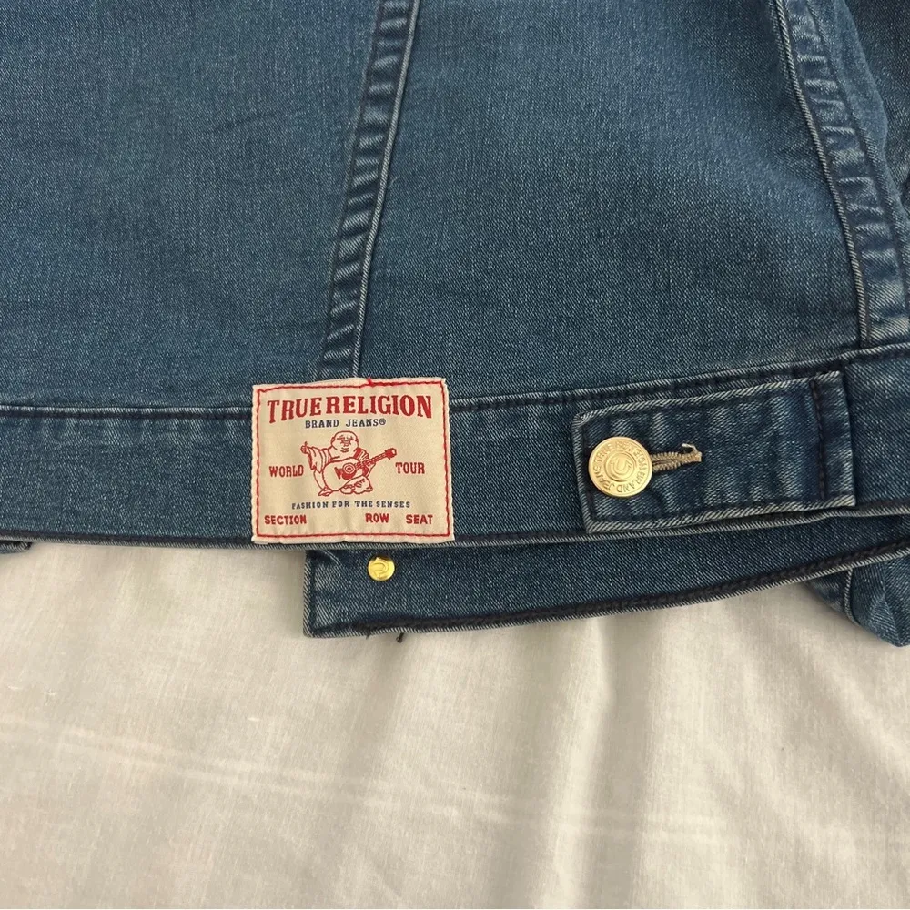 True religion Jesse Single Needle Slim Fit Denim Jacket - Image 4